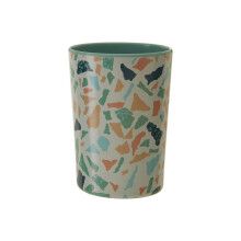 Assorted Terrazzo Tumbler, Durably Constructed Round Tumbler, Versatile Patterned Tumbler, Food Tumbler
