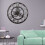 60CM EXTRA LARGE ROMAN NUMERALS SKELETON WALL CLOCK OPEN FACE ROUND 12