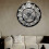 60CM EXTRA LARGE ROMAN NUMERALS SKELETON WALL CLOCK OPEN FACE ROUND 11