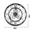 60CM EXTRA LARGE ROMAN NUMERALS SKELETON WALL CLOCK OPEN FACE ROUND 2