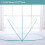 (Blue) Baby Infant Crib Foldable Mosquito Net Portable 1