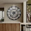 60CM EXTRA LARGE ROMAN NUMERALS SKELETON WALL CLOCK OPEN FACE ROUND 1