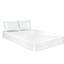 (White, Pair of Pillowcases) 100% Egyptian Cotton T200 Percale 16inch/40cm Extra Deep Fitted Sheets in Following Sizes and Colours