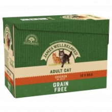 Adult Cat Grain Free Pouches w/Chicken in Jelly 12pk JAMES WELLBELOVED