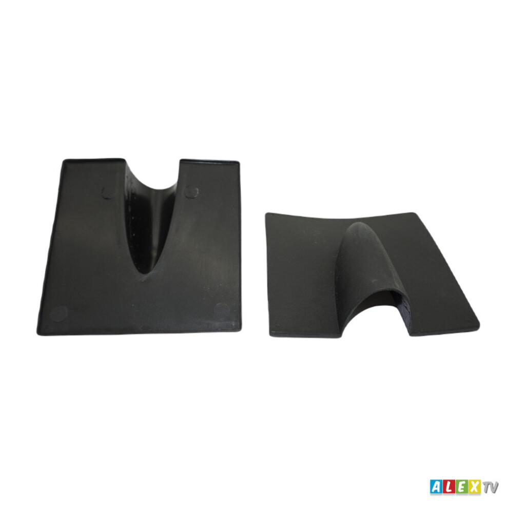 2 x Black BRICK BUSTER / Blow Out Plate 10x10cm Satellite Aerial CableTidy Cover