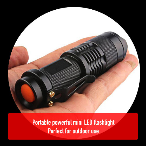 LED Torch Flash Light Pocket Torch Super Bright High Powered Small 1