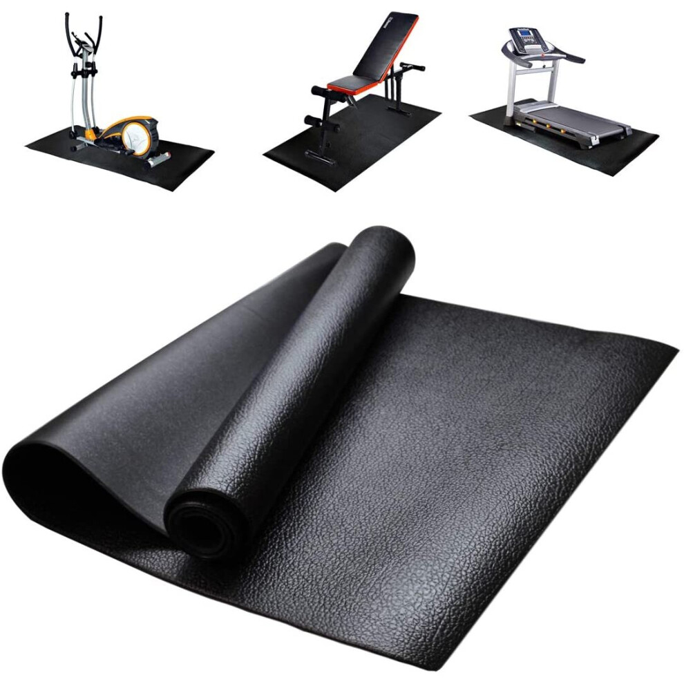 Treadmill Mat Floor Protector, Fitness Equipment and Exercise Mat, Non-slip Shock Resistant Floor Protector Mat for Treadmills, Cycles, Rowe