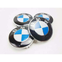 BMW Wheel Centre Caps (Set of 4) 68mm Black - Click-Fit 237396370