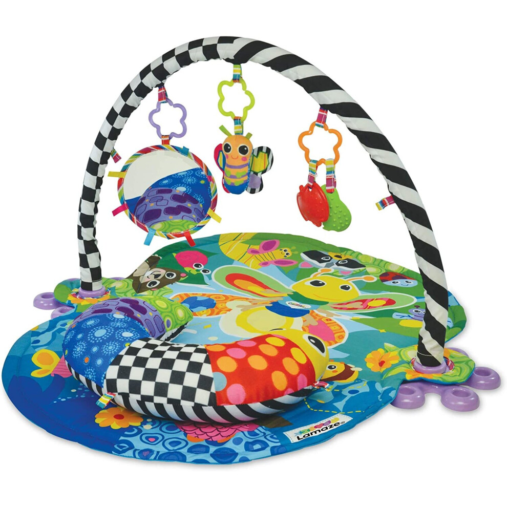 LAMAZE Freddie The Firefly Baby Activity Play Mat | 3-in-1 Baby Gym With 3 Sensory Toys For Babies | Newborn Toy For Sensory Play LC27170