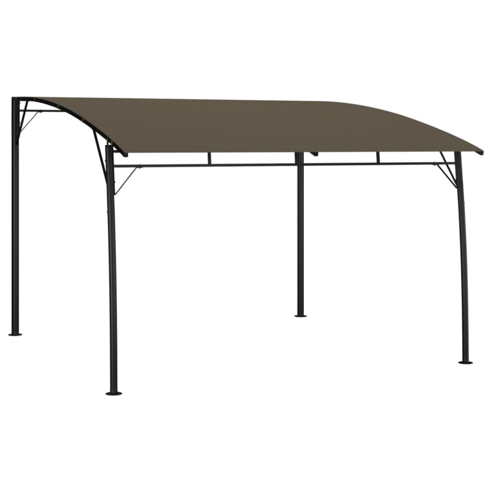 vidaXL Garden Sunshade Awning 3x3x2.55 m Taupe Canopy Shelter Outdoor Shade