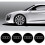 Audi Wheel Centre Caps - 69mm - Gloss Black 1