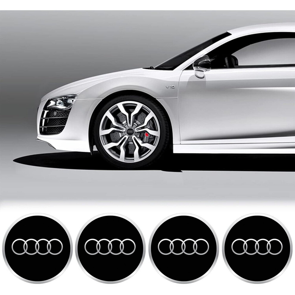 Audi Wheel Centre Caps - 69mm - Gloss Black-image-OPC-P7N8P7B-NEW