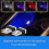 (Green) Hot Mini Wireless USB LED Car Interior Lighting Atmosphere Light Decorative Lamp 9