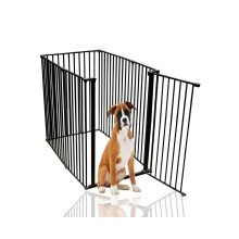 (Black, 72cm x 118cm) Bettacare Extra Tall Indoor Pet Pen