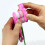 2Pcs Plastic  Quilling Tool Wave Shape Curved Screw Fixed Candy Color Paper Slip Hand-operated 2