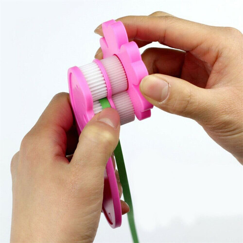 2Pcs Plastic  Quilling Tool Wave Shape Curved Screw Fixed Candy Color Paper Slip Hand-operated 1