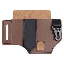 Leather Sheath For Multitool Sheath EDC Pocket Organizer With Key Holder For Belt And Flashlight Camping Outdoor Tool