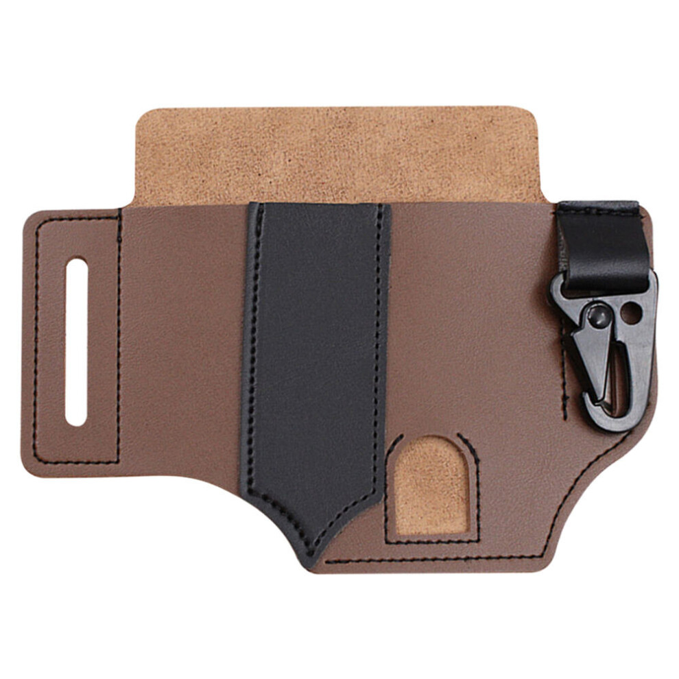 Leather Sheath For Multitool Sheath Edc Pocket Organizer With Key Holder For Belt And Flashlight Camping Outdoor Tool 775821411112
