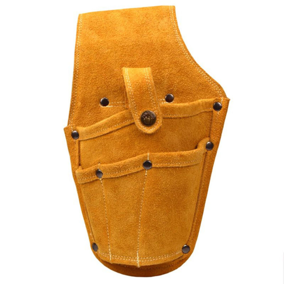Cowhide Drill Holster Waist Tool Bag Electric Waist Belt Tool Pouch Bag With Belt For Power Drill Electric Screwdriver 775821410801