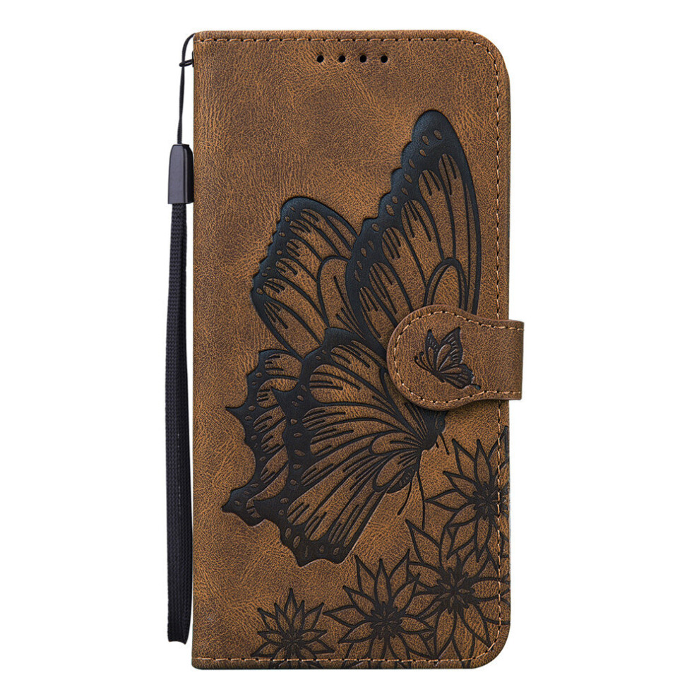 For Samsung Galaxy A71 5G Embossed Butterfly PU Leather Case Wallet Cover Mobile Bag