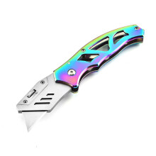 Stainless Steel Utility Knife Multifunctional Paper Cutter Open Box Knife Mini Outdoor