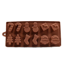 4PCS Silicone cake mould Christmas tree Snowman socks Chocolate Mold ice mould pudding mould jelly mould kitchen supplies