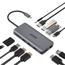 USB Hub - Acer - HUB USB-C 12 EN 1 - HDMI - DisplayPort - USB 3.0