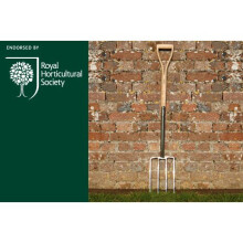 Burgon & Ball Hardwood Digging Fork RHS Endorsed FSC Wood Handle 100kg Strain