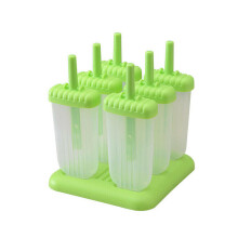 (Oblong, 17cm/6.6in) 6x Ice Lolly Cream Maker Mold DIY Popsicle Mould