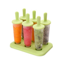 (Circular, 15.5cm/6.1in) 6x Ice Lolly Cream Maker DIY Popsicle Mould Frozen Yogurt