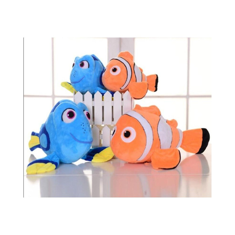 (30cm Dory) Disney Cartoon Movie Finding Nemo Dory Plush 30-45cm Animal Stuffed Dolls Clown Fish