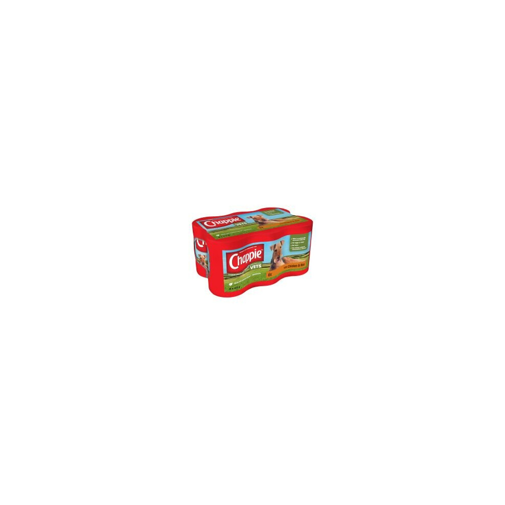 CHAPPIE Dog Cans Chicken & Rice 6x412g - 412g - 439261