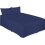 (Navy Blue, Double) Plain Dyed Polycotton Platform Easy Care Base Valance Sheet in 18 colours 1