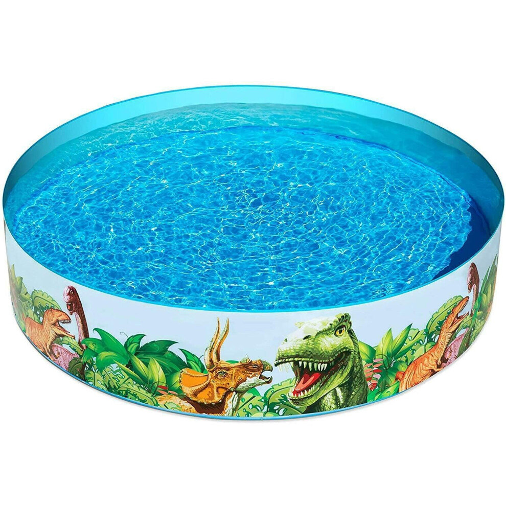 Bestway BW55022-20 Dinosaurous Fill 'N Fun Kiddie Paddling Pool, 1.83 m x 38 cm