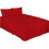 (Red, Double) Plain Dyed Polycotton Platform Easy Care Base Valance Sheet in 18 colours 1