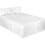(White, King) Plain Dyed Polycotton Platform Easy Care Base Valance Sheet in 18 colours 1