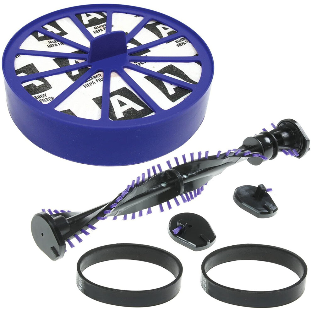 Spares2go Post Motor Hepa Filter + Clutched Brush Bar + Belts For Dyson Dc07 Dc14 Vacuum Cleaner