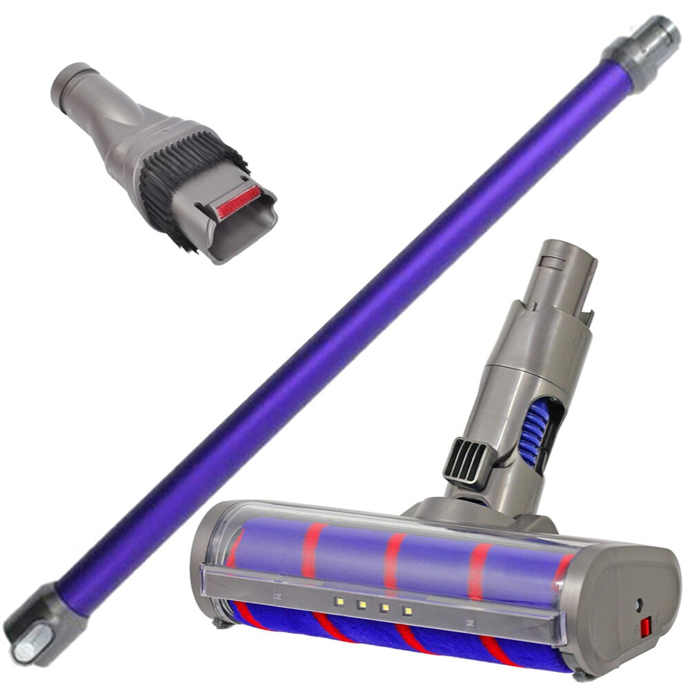 Spares2go Soft Roller Floor Tool Extension Rod Crevice For Dyson Dc58 Dc59 Dc62 V6 Vacuum Cleaner
