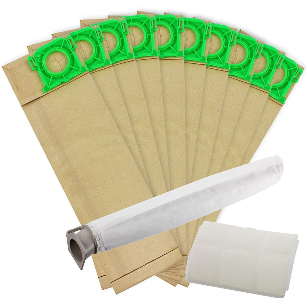 Spares2go Dust Bags Filter Service Kit For Sebo X1 X2 X3 X4 X5 Extra & C1 C2 C3 Series Vacuum Cleaner (20 Bags, 2 Filters)