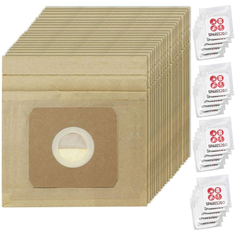 Spares2go Strong Dust Bags For Tesco Vc010 315C Vacuum Cleaner (Pack Of 20) +20 Freshener Tabs