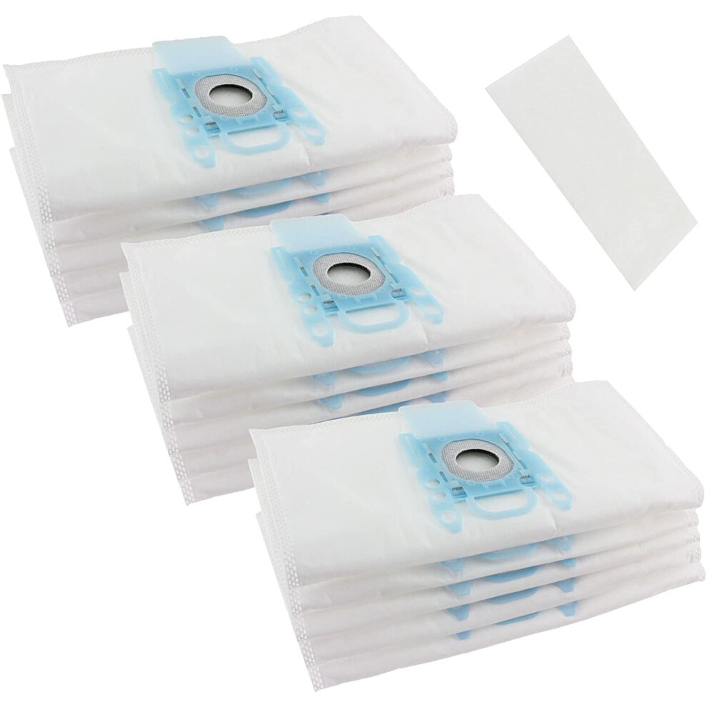 Spares2go Dust Bags For Siemens Vacuum Cleaners Cloth Multi Layer (Pack Of 15 + 3 Filters)