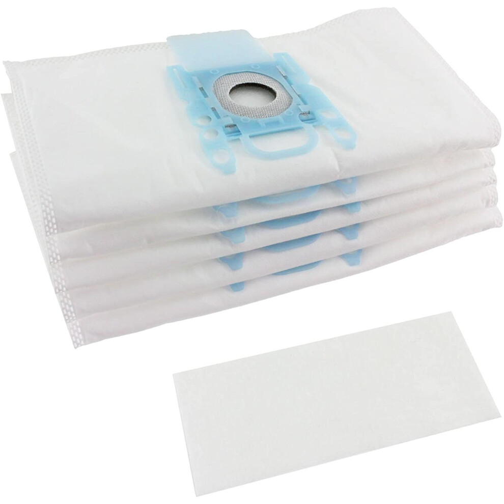 Spares2go Dust Bags For Siemens Vacuum Cleaners Cloth Multi Layer (Pack Of 5 + Filter)