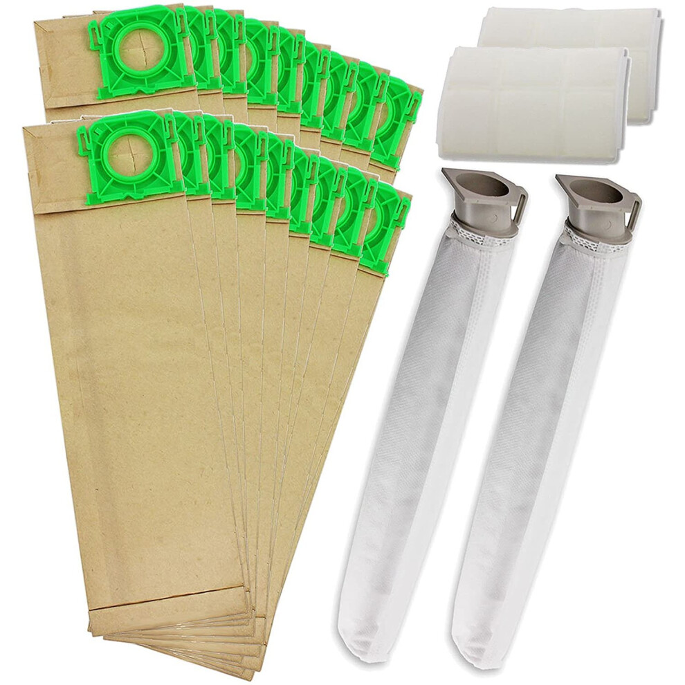 Spares2go Dust Bags Filter Service Kit For Sebo X1 X2 X3 X4 X5 Extra & C1 C2 C3 Series Vacuum Cleaner (20 Bags, 4 Filters)