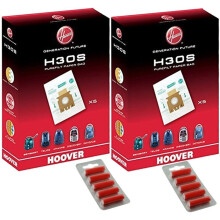 HOOVER Vacuum Cleaner H30S TELIOS ARIANNE SENSORY DISCOVERY OCTOPUS Dust Bag Genuine 09178278 (Pack of 2) + 10 Fresheners
