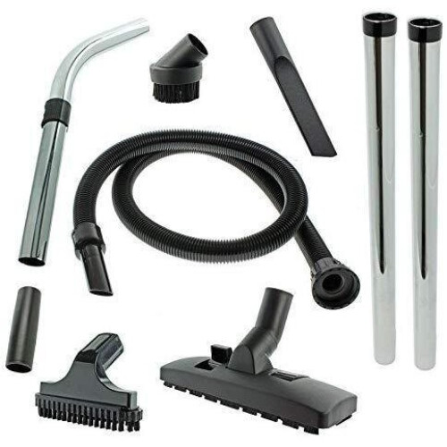 SPARES2GO 1.8m Hose Tool Kit for Numatic Henry HVR200/HVR200T/HVC200 Vacuum Cleaners - Includes 2x 0.5m rods, floor/carpet head, dusting tools