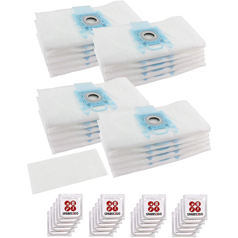 Dust Bags for BOSCH BSG6 BSG7 GL30 Vacuum Cleaners Cloth Multi Layer (Pack of 20 + 4 Filters) + 20 Fresheners Tabs