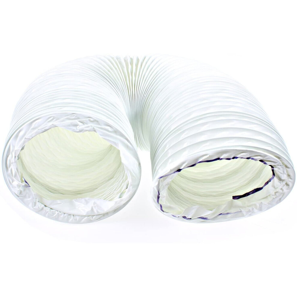 Spares2go Vent Hose For Cda Cooker Hood Extractor (2M X 127Mm / 5")