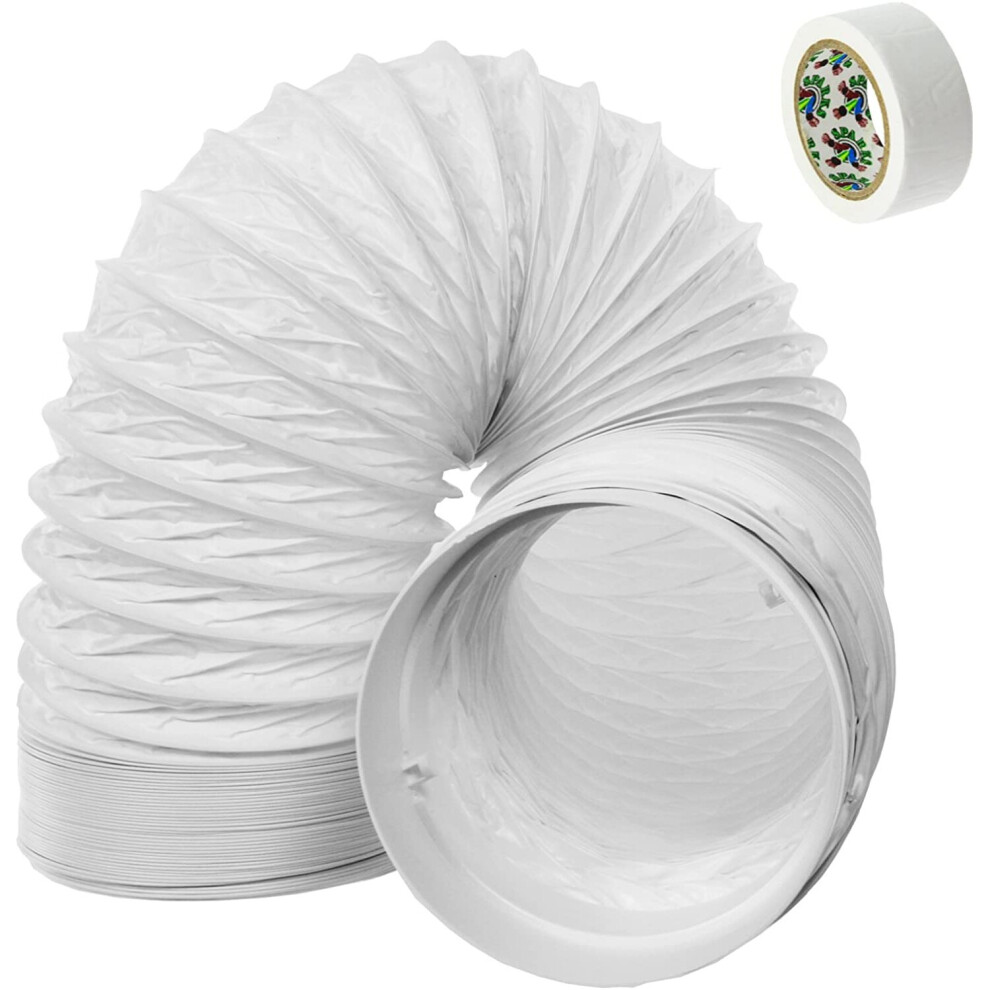 Spares2go Hose Pipe Pvc Duct Extension Kit For Carrier Air Conditioner (3M, 5")