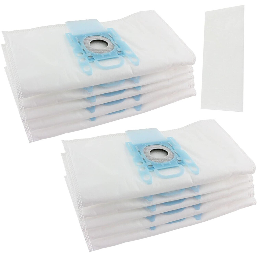 Spares2go Dust Bags For Siemens Vacuum Cleaners Cloth Multi Layer (Pack Of 10 + 2 Filters)