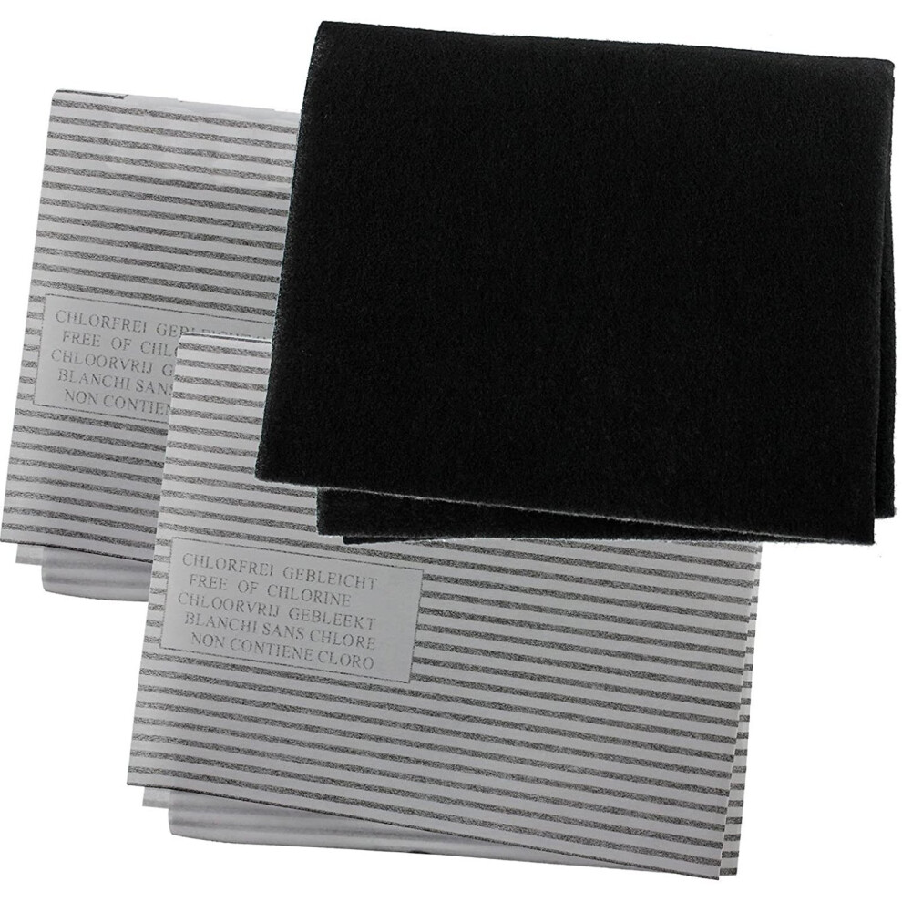 Spares2go Cooker Hood Filter For Magnet Vent Extractor Fan Carbon + Grease Filters Kit